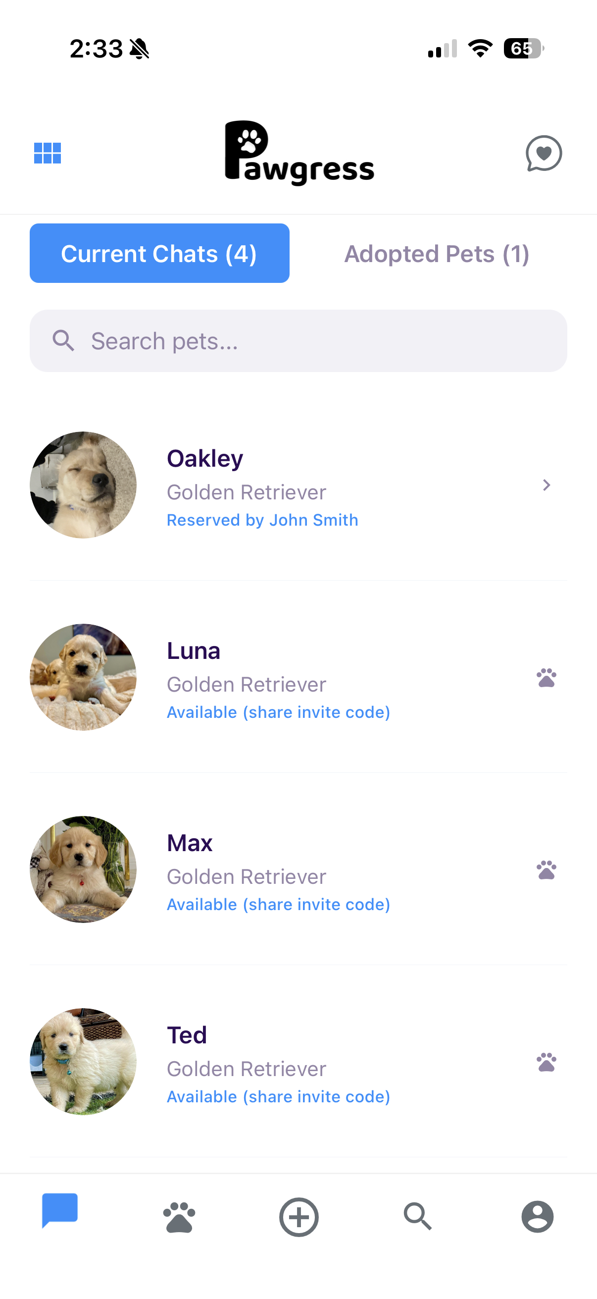 Secure Chat Per Pet